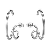 Orecchini Rosato Donna Bianca in Argento RZBI46